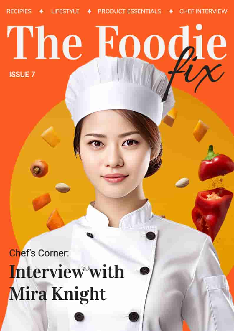 Interactive Food Magazine Design